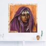 Artland Artprint op linnen Beduinin II met auberginekleurig sjaaltje - Thumbnail 2