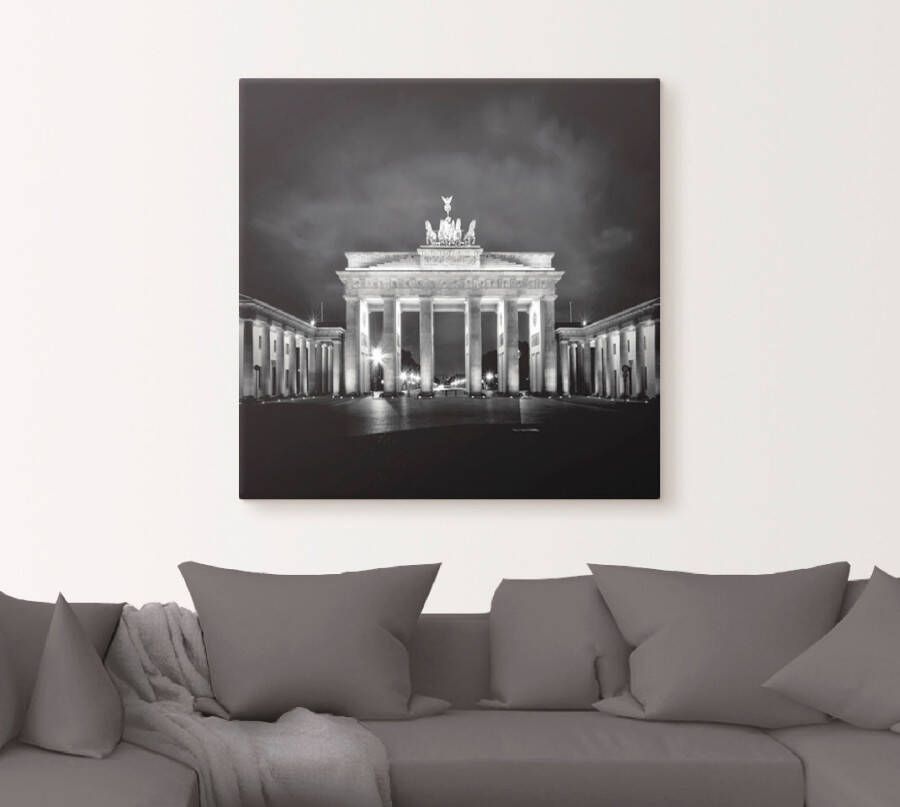 Artland Artprint Berlijn Brandenburger Tor I als artprint op linnen poster in verschillende formaten maten