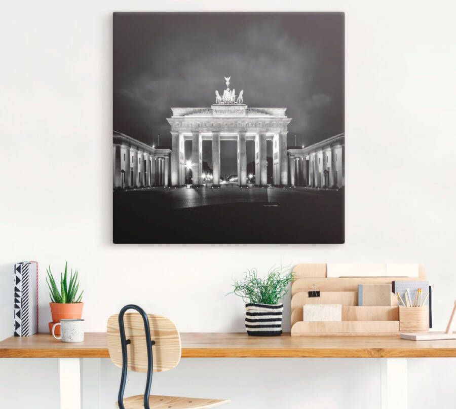 Artland Artprint Berlijn Brandenburger Tor I als artprint op linnen poster in verschillende formaten maten