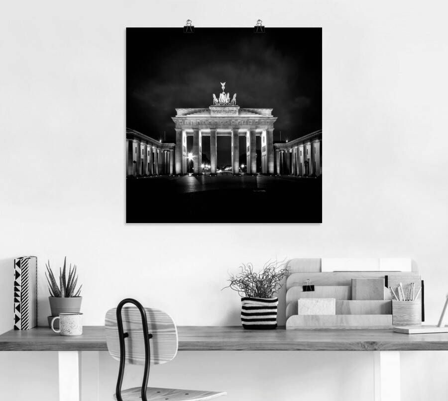 Artland Artprint Berlijn Brandenburger Tor I als artprint op linnen poster in verschillende formaten maten