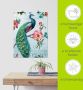 Artland Artprint Blauw gevederde pauw als artprint op linnen poster muursticker in verschillende maten - Thumbnail 6