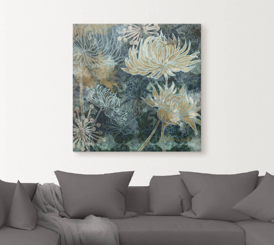 Artland Artprint Blauwe chrysanten I als artprint van aluminium artprint voor buiten artprint op linnen poster muursticker