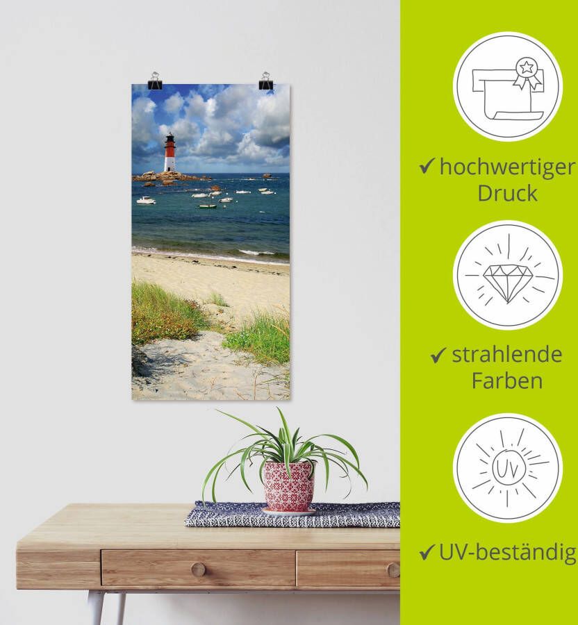 Artland Artprint Blik door de duinen als artprint op linnen poster in verschillende formaten maten