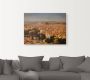 Artland Artprint op linnen Blik op Athene met de Akropolis. - Thumbnail 2