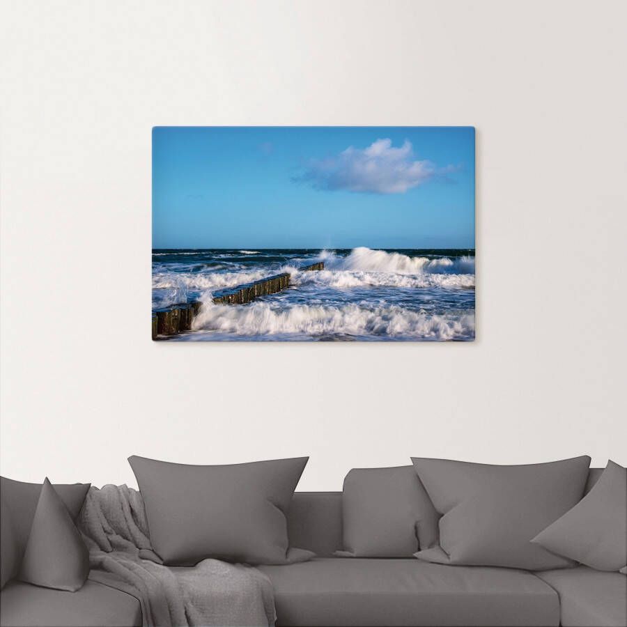 Artland Artprint Blik op de kust van de Oostzee II als artprint van aluminium artprint voor buiten artprint op linnen poster in verschillende maten. maten