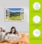 Artland Artprint Blik uit het venster Beierse Alpen als artprint van aluminium artprint op linnen muursticker of poster in verschillende maten - Thumbnail 5