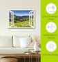 Artland Artprint Blik uit het venster Beierse Alpen als artprint van aluminium artprint op linnen muursticker of poster in verschillende maten - Thumbnail 6