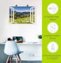 Artland Artprint Blik uit het venster Beierse Alpen als artprint van aluminium artprint op linnen muursticker of poster in verschillende maten - Thumbnail 5