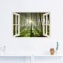 Artland Artprint Blik uit het venster bos in tegenlicht als poster muursticker in verschillende maten - Thumbnail 2