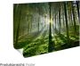 Artland Artprint Blik uit het venster bos met beek als artprint op linnen poster muursticker in verschillende maten - Thumbnail 3