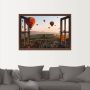 Artland Artprint Blik uit het venster Cappadocië ballonvaart als artprint op linnen poster muursticker in verschillende maten - Thumbnail 4