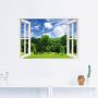 Artland Artprint Blik uit het venster groen bos als poster muursticker in verschillende maten - Thumbnail 4