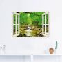 Artland Artprint Blik uit het venster herfstbos rivier Smolny als poster muursticker in verschillende maten - Thumbnail 2