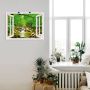 Artland Artprint Blik uit het venster herfstbos rivier Smolny als poster muursticker in verschillende maten - Thumbnail 2