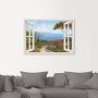 Artland Artprint Blik uit het venster huis aan zee I als artprint op linnen poster muursticker in verschillende maten - Thumbnail 2