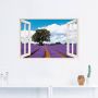 Artland Wandfolie Blik uit het venster lavendelveld in de zomer - Thumbnail 3