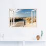 Artland Artprint Blik uit het venster Noordzeestrand op Langeoog als artprint op linnen poster muursticker in verschillende maten - Thumbnail 2