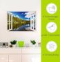 Artland Artprint Blik uit het venster Noors landschap als artprint van aluminium artprint op linnen muursticker verschillende maten - Thumbnail 5