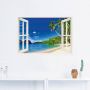 Artland Artprint Blik uit het venster paradijs als artprint van aluminium artprint voor buiten artprint op linnen poster muursticker - Thumbnail 2