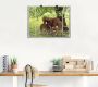 Artland Artprint Blik uit het venster pony met kind als artprint op linnen poster muursticker in verschillende maten - Thumbnail 2