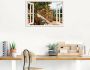 Artland Artprint Blik uit het venster rozen op balkon Toscane als artprint van aluminium artprint voor buiten artprint op linnen poster muursticker - Thumbnail 5