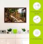 Artland Artprint Blik uit het venster rozen op balkon Toscane als artprint van aluminium artprint voor buiten artprint op linnen poster muursticker - Thumbnail 5