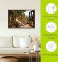 Artland Artprint Blik uit het venster rozen op balkon Toscane als artprint van aluminium artprint voor buiten artprint op linnen poster muursticker - Thumbnail 6