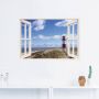 Artland Artprint Blik uit het venster vuurtoren Sylt als artprint op linnen poster muursticker in verschillende maten - Thumbnail 2