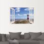 Artland Artprint Blik uit het venster vuurtoren Sylt als artprint op linnen poster muursticker in verschillende maten - Thumbnail 4