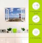 Artland Artprint Blik uit het venster vuurtoren Sylt als artprint op linnen poster muursticker in verschillende maten - Thumbnail 5