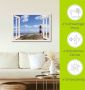 Artland Artprint Blik uit het venster vuurtoren Sylt als artprint op linnen poster muursticker in verschillende maten - Thumbnail 5