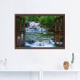 Artland Artprint Blik uit het venster waterval in Kanchanaburi als artprint op linnen poster muursticker in verschillende maten - Thumbnail 4