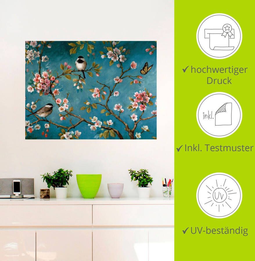 Artland Artprint Bloem I als artprint op linnen poster muursticker in verschillende maten