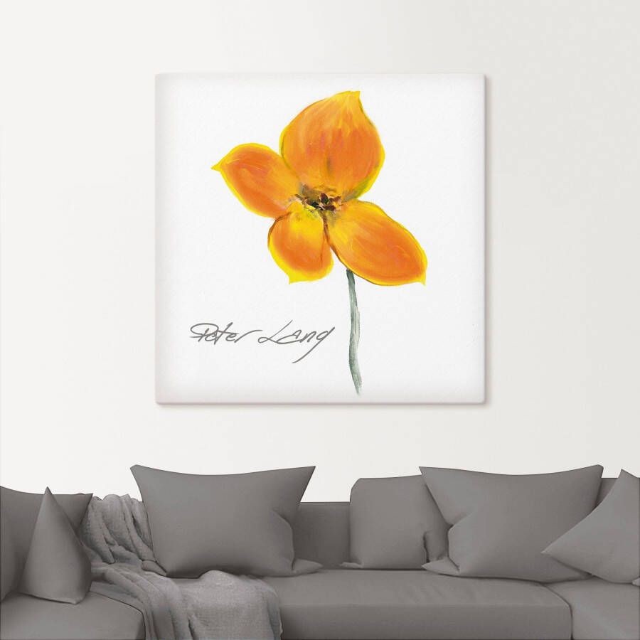 Artland Artprint Bloem_wit VI als artprint op linnen poster in verschillende formaten maten