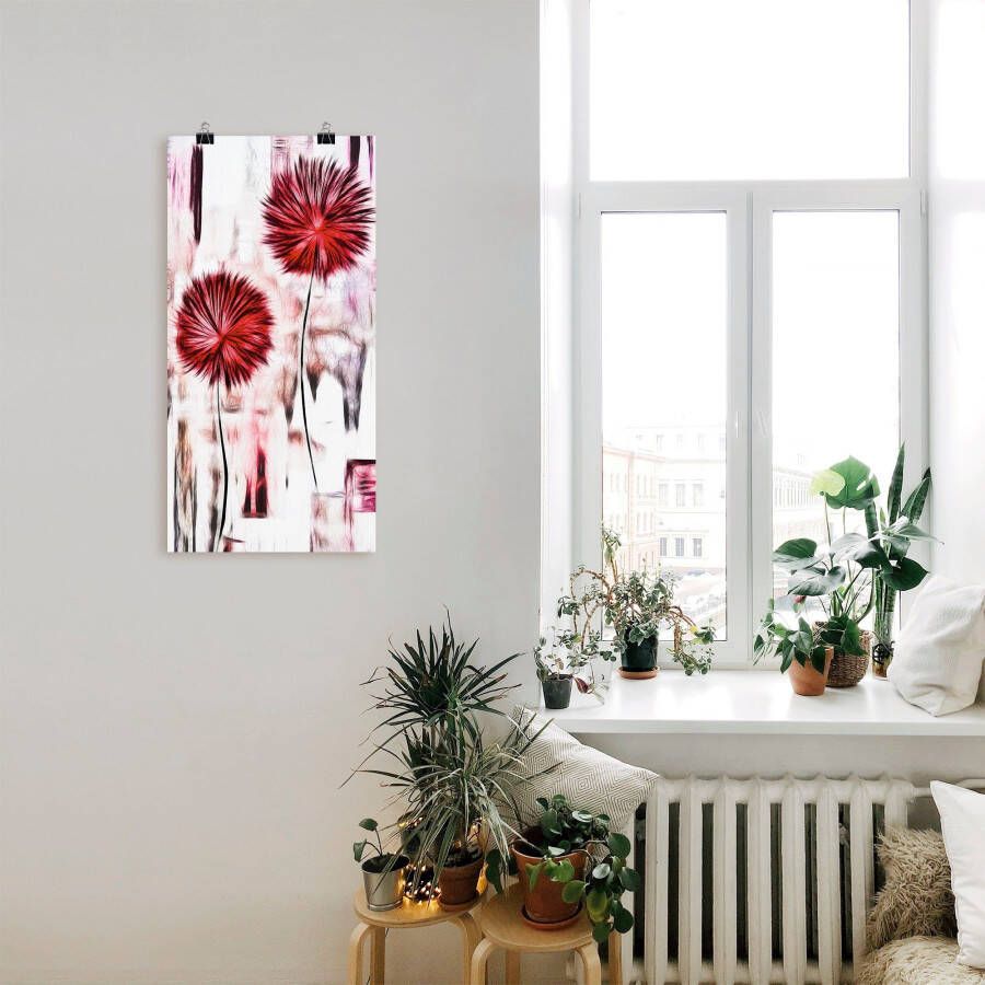 Artland Artprint Bloemen als artprint van aluminium artprint op linnen muursticker of poster in verschillende maten