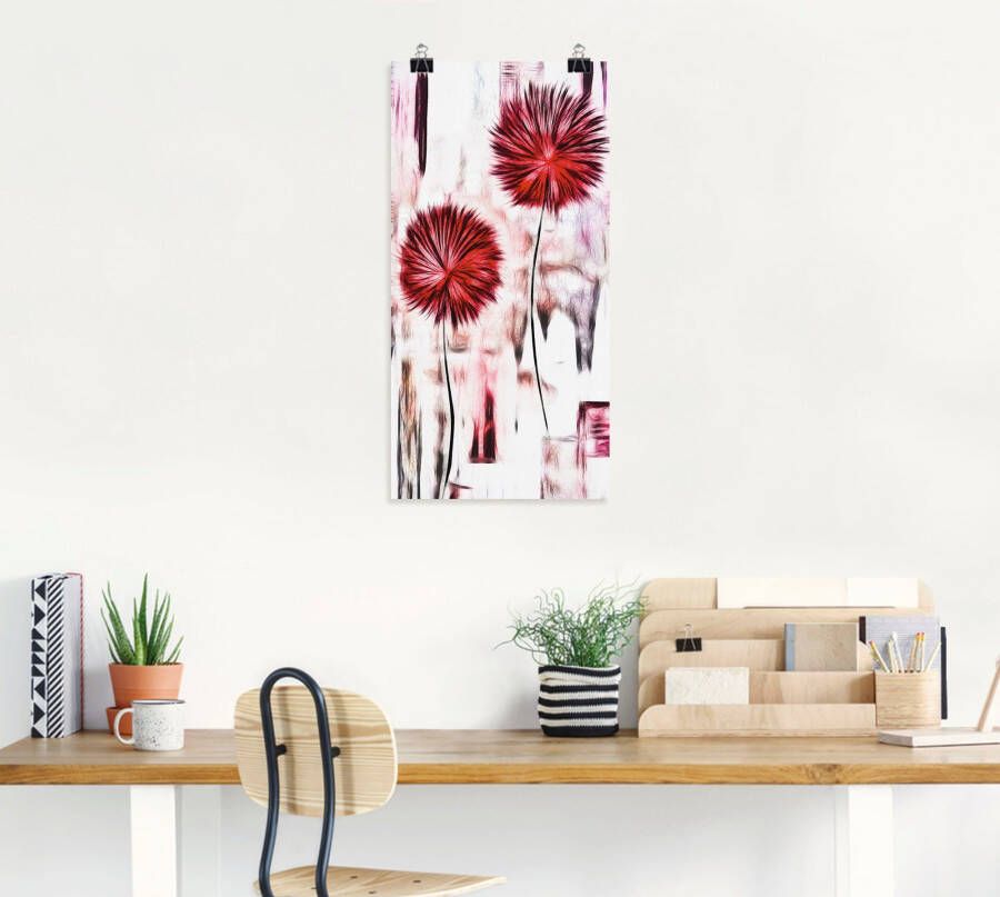 Artland Artprint Bloemen als artprint van aluminium artprint op linnen muursticker of poster in verschillende maten