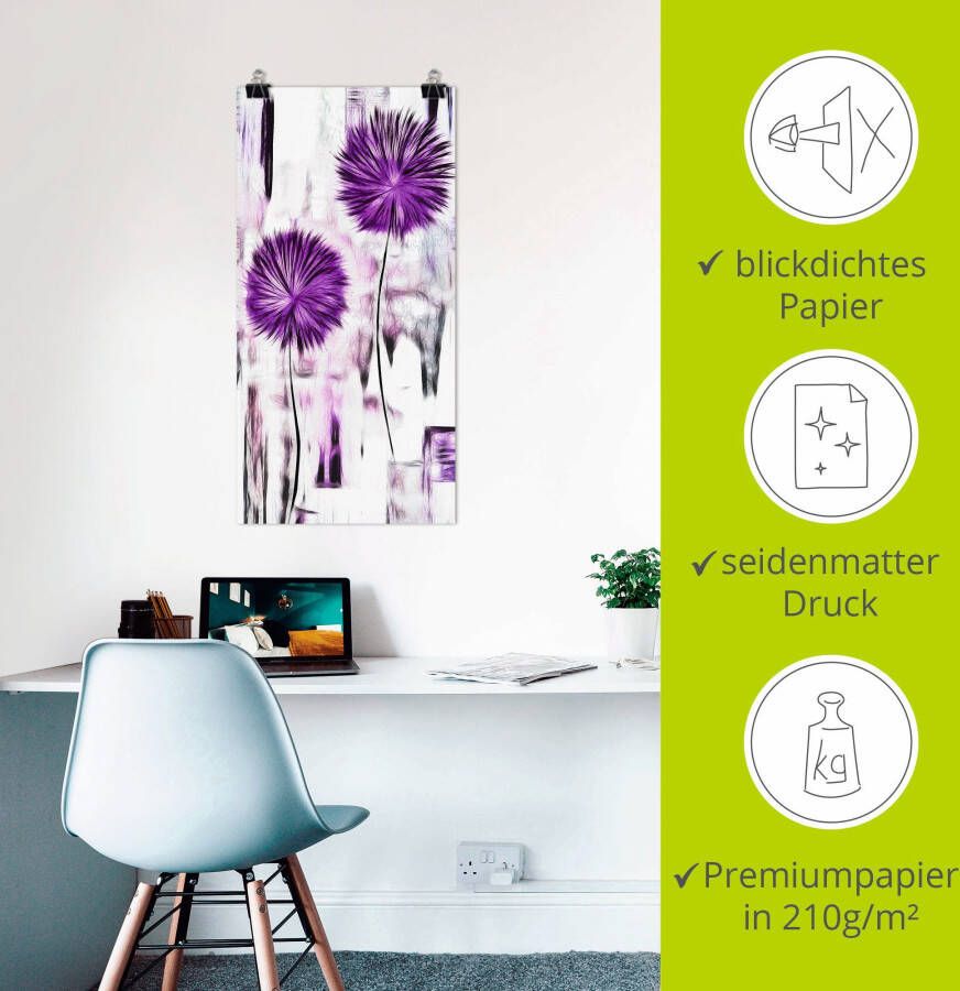 Artland Artprint Bloemen als artprint van aluminium artprint op linnen muursticker of poster in verschillende maten