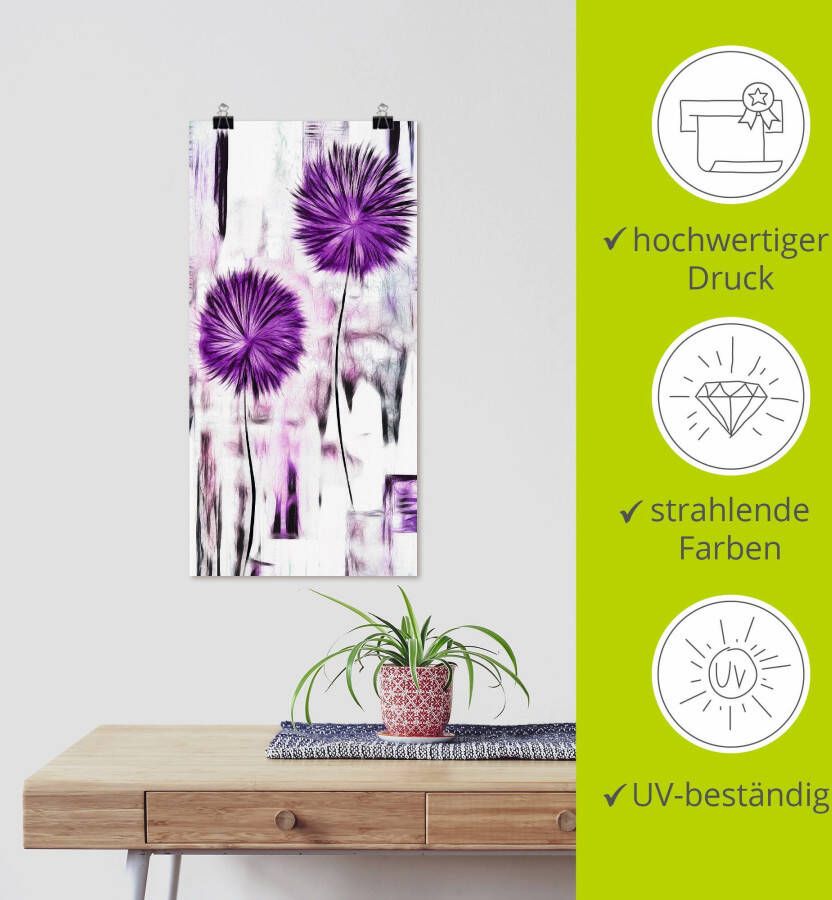 Artland Artprint Bloemen als artprint van aluminium artprint op linnen muursticker of poster in verschillende maten