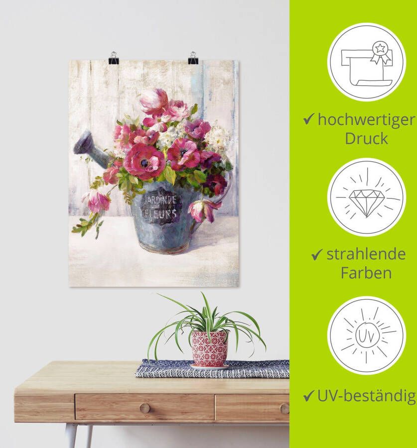 Artland Artprint Bloemen II als artprint op linnen poster in verschillende formaten maten