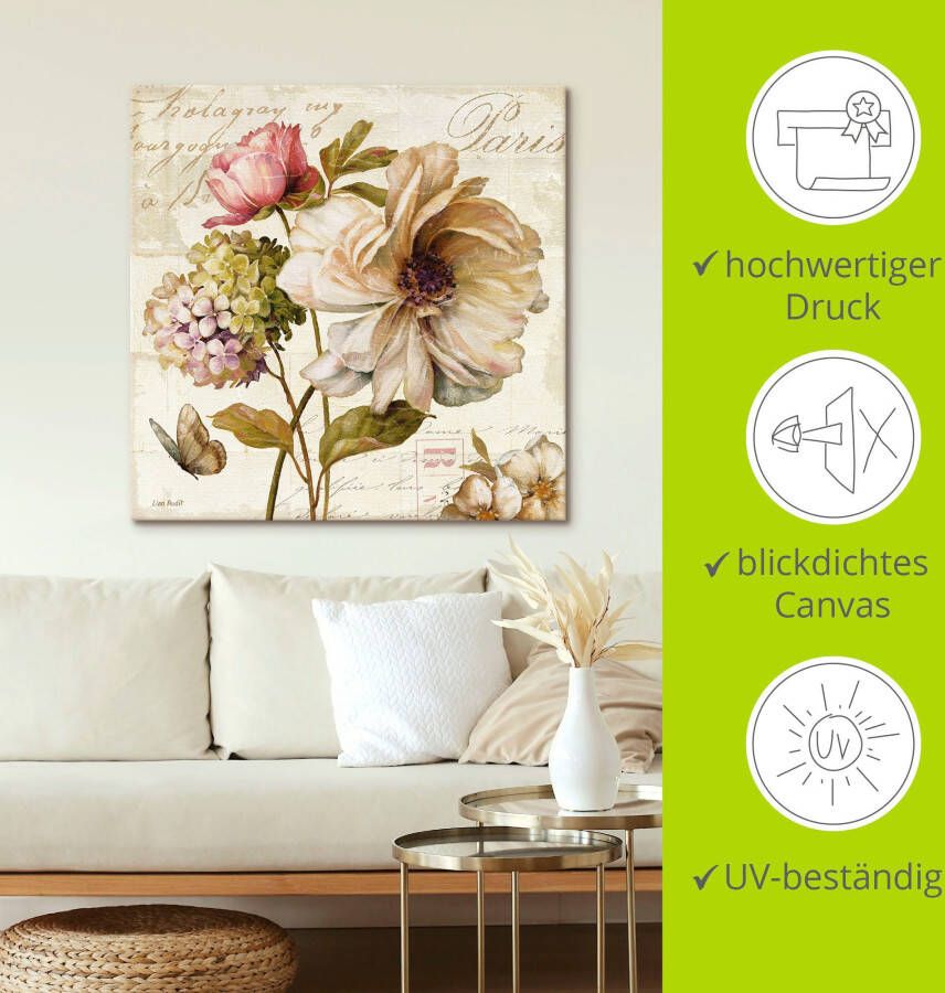 Artland Artprint Bloemen II als artprint op linnen poster muursticker in verschillende maten