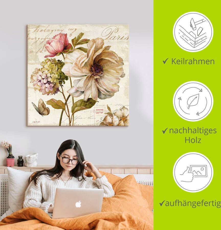 Artland Artprint Bloemen II als artprint op linnen poster muursticker in verschillende maten