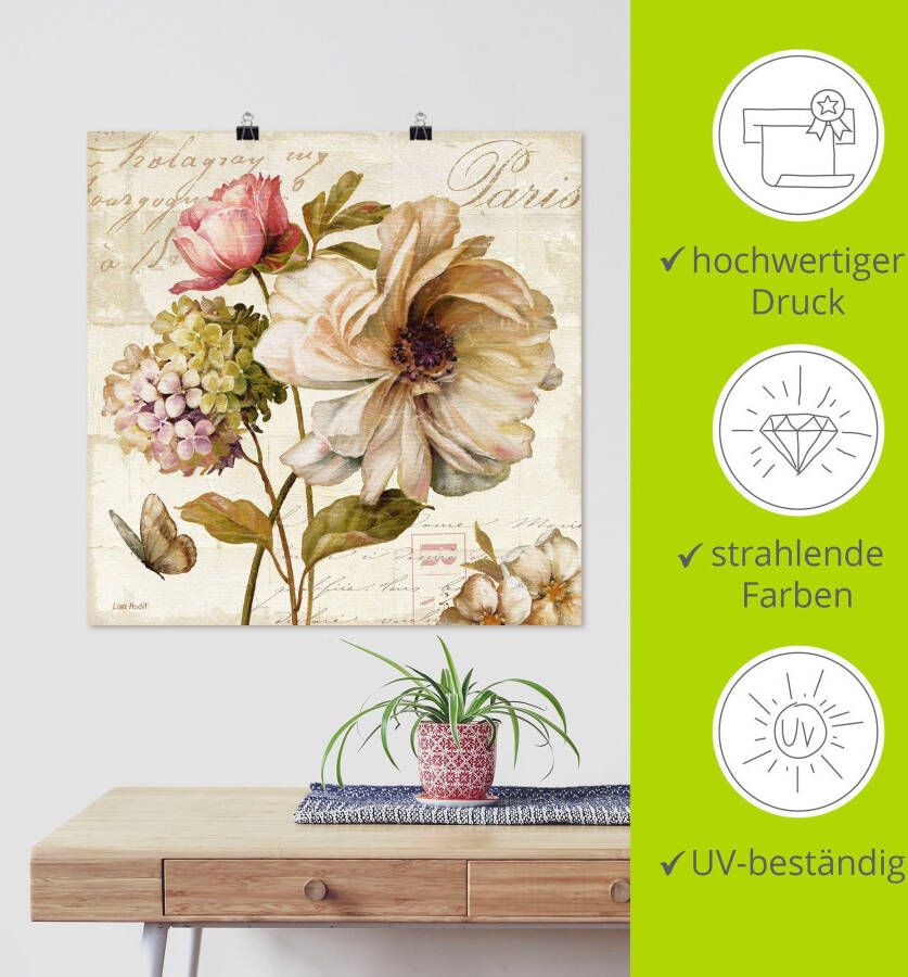 Artland Artprint Bloemen II als artprint op linnen poster muursticker in verschillende maten