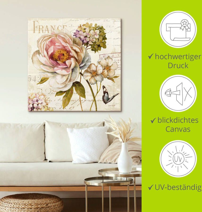 Artland Artprint Bloemen III als artprint op linnen poster in verschillende formaten maten