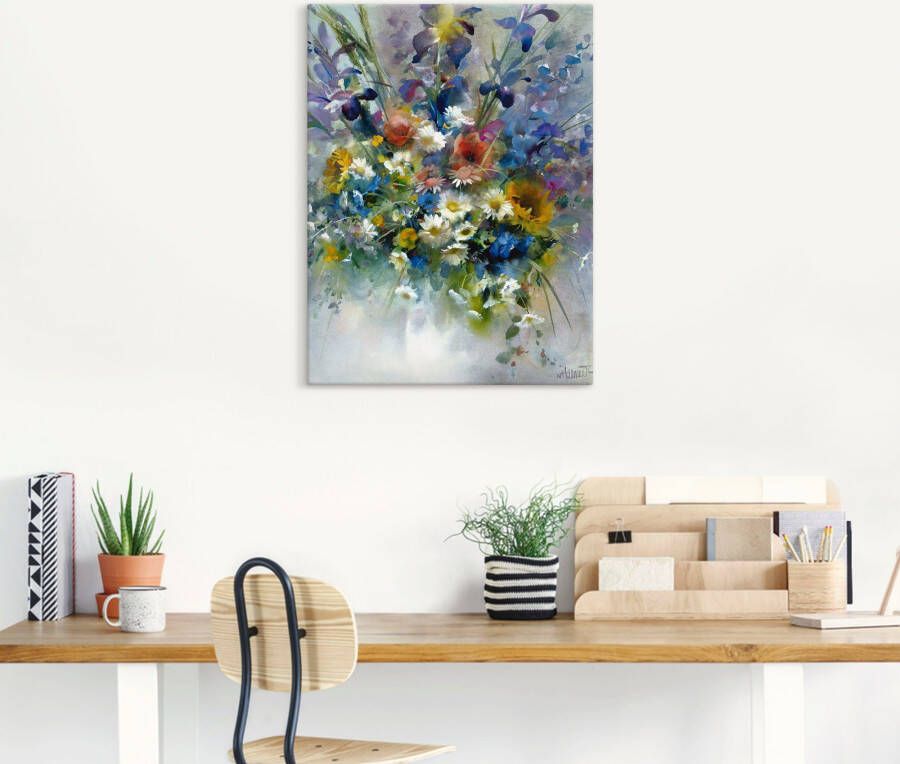 Artland Artprint Bloemen impressie als artprint op linnen poster in verschillende formaten maten