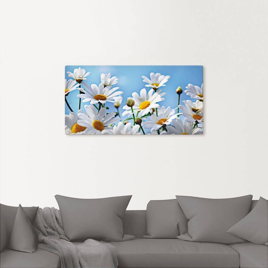 Artland Artprint Bloemen margrieten als artprint van aluminium artprint voor buiten artprint op linnen in verschillende maten