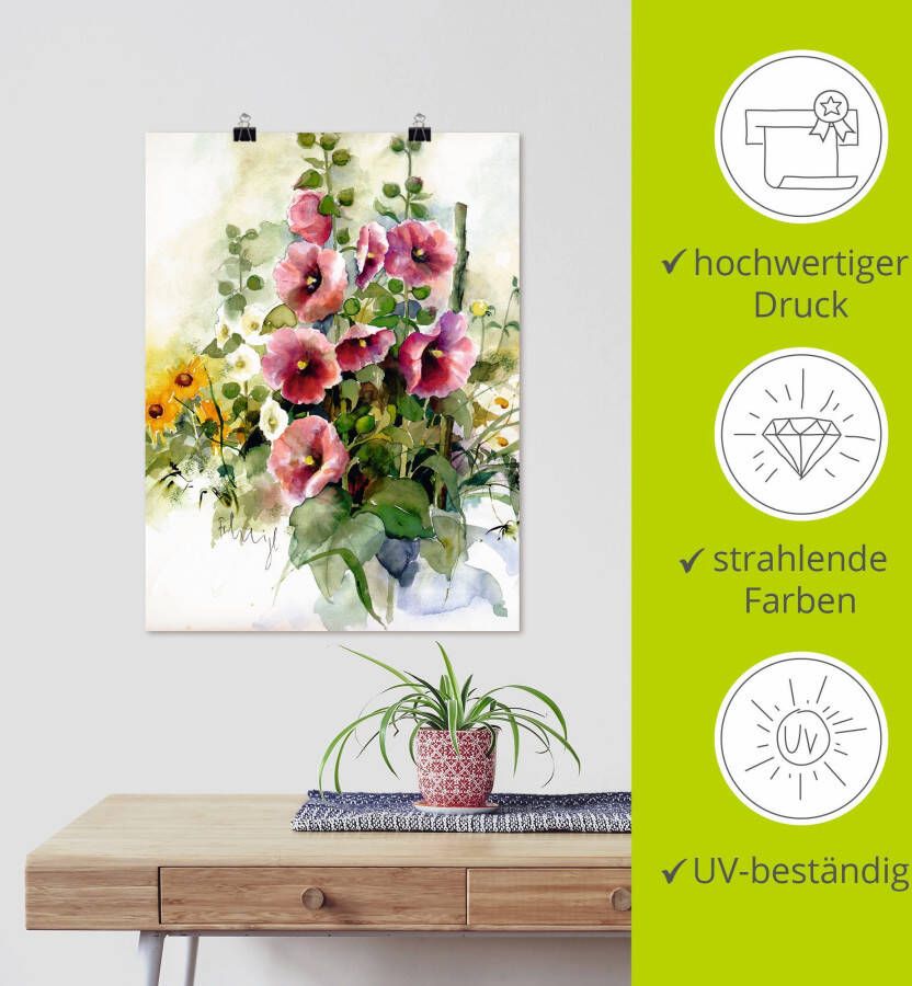 Artland Artprint Bloemen samenstelling I als artprint op linnen poster in verschillende formaten maten