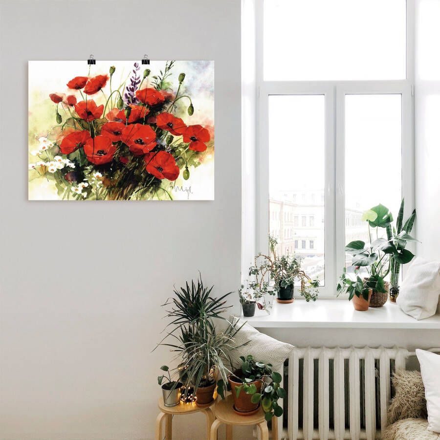 Artland Artprint Bloemen samenstelling III als artprint op linnen poster muursticker in verschillende maten