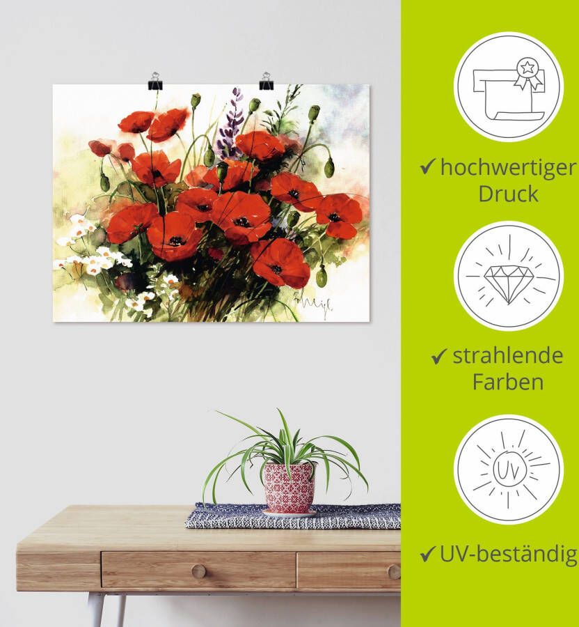 Artland Artprint Bloemen samenstelling III als artprint op linnen poster muursticker in verschillende maten