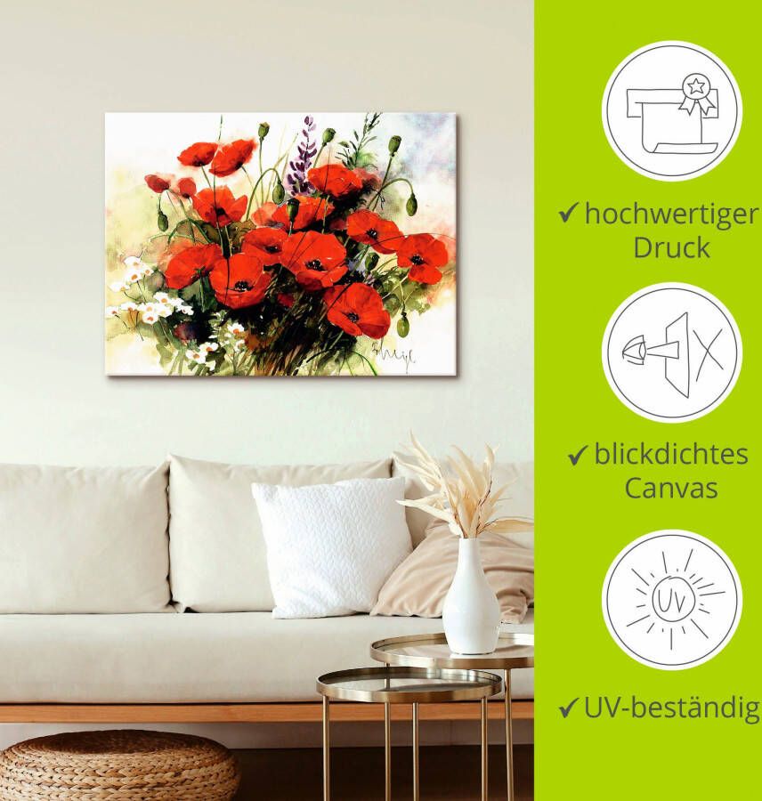 Artland Artprint Bloemen samenstelling III als artprint op linnen poster muursticker in verschillende maten