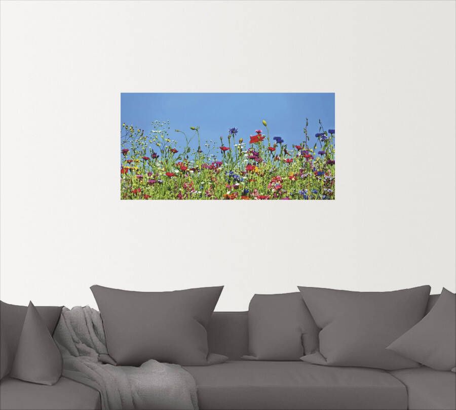 Artland Artprint Bloemenweide II als artprint op linnen muursticker in verschillende maten